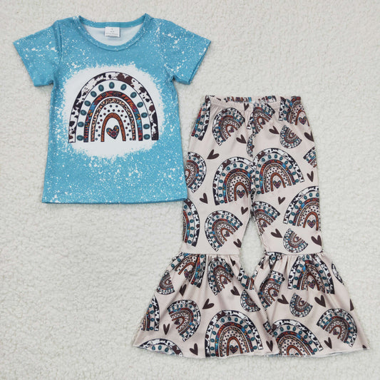 GSPO0338 RTS love gem short sleeve boy pajamas outfit 20230223