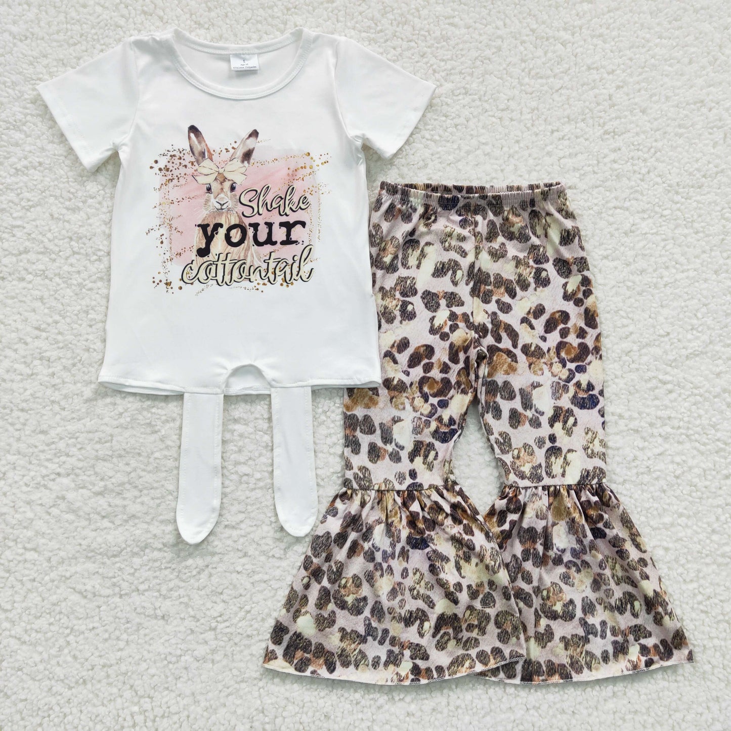 GSPO0354 short sleeve shake rabbit Easter leopard girl outfit 20230220 RTS