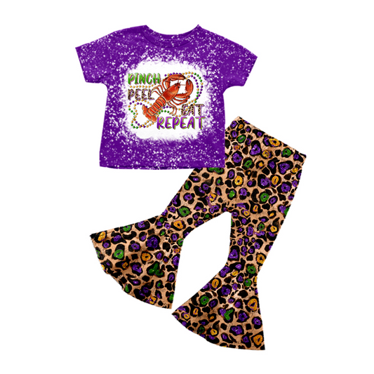GSPO0386 preorder pinch peel cray repeat short sleeve girl outfit 1124