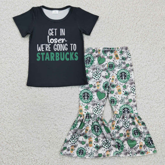 GSPO0391 western coffee star Bucks short sleeve girl outfit RTS 20230224 RTS