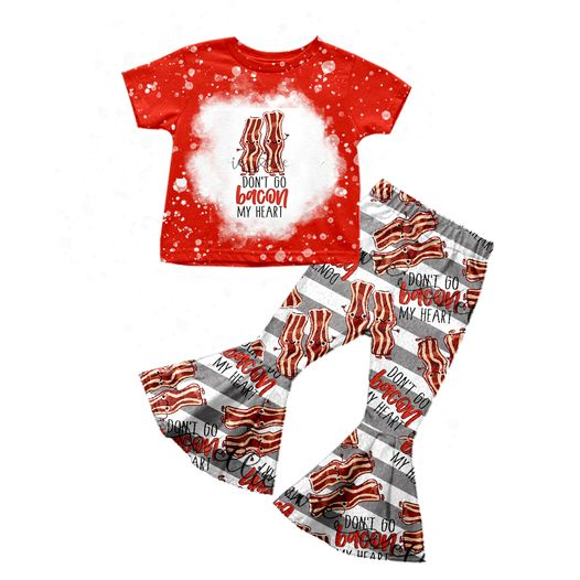 GSPO0424 preorder western bacon short sleeve girl outfit 1209
