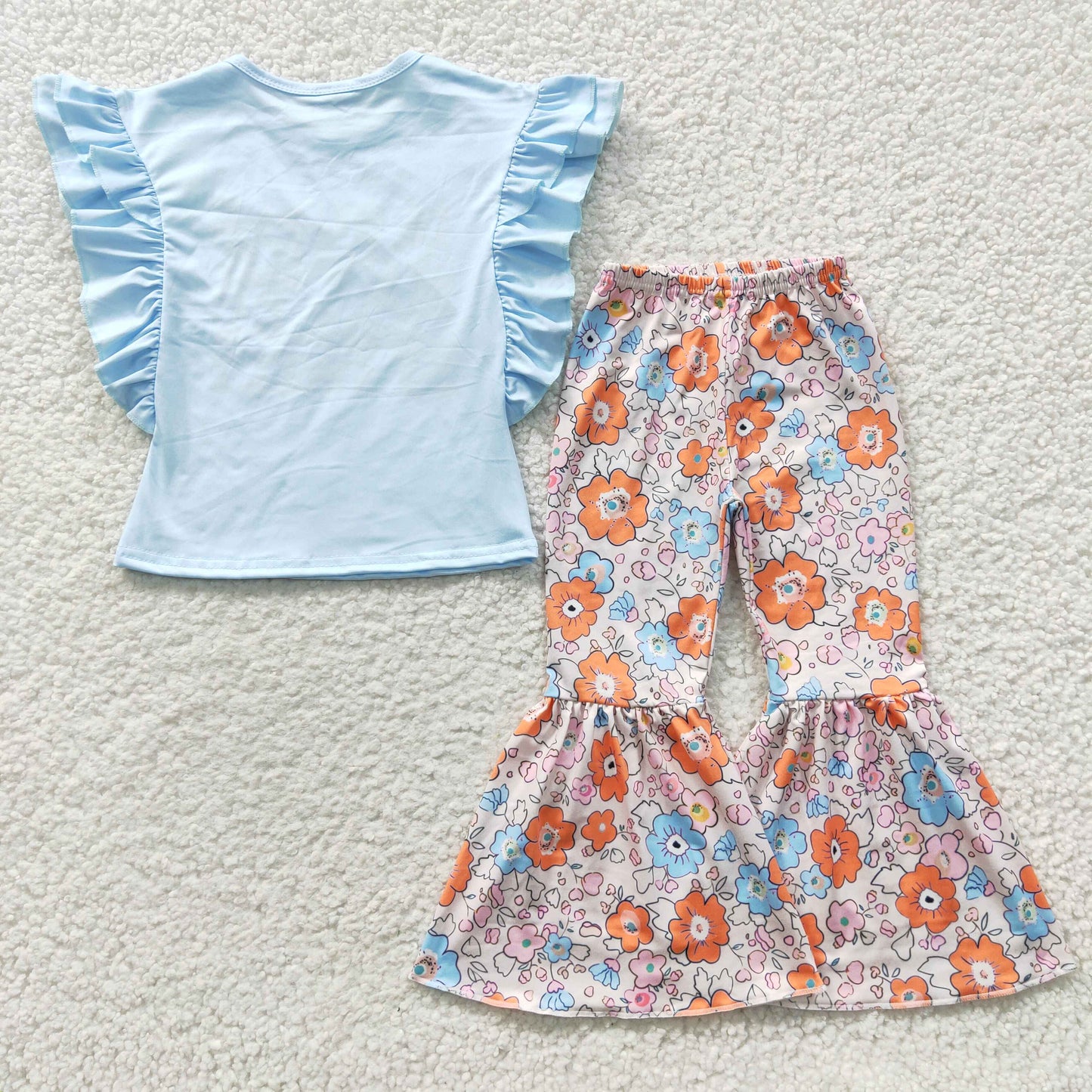 GSPO0539 Trouble flower short sleeve girl outfit 20230412 RTS