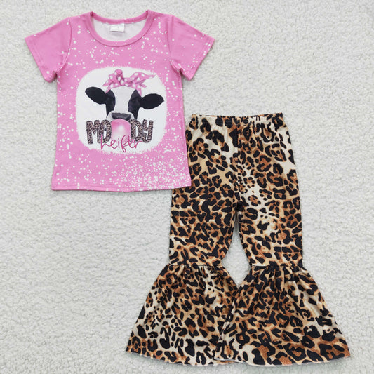 组合GSPO0588 Western leopard short sleeve cow leopard girl outfit  RTS  20230329