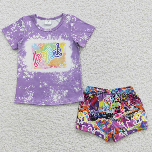 GSSO0227 short sleeve shorts lisa cat summer girl outfit 20230417 RTS