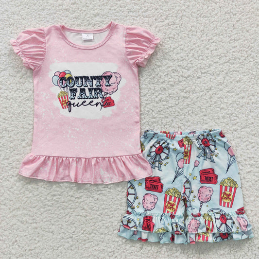 GSSO0260 short sleeve shorts county fair summer girl outfit 20230421