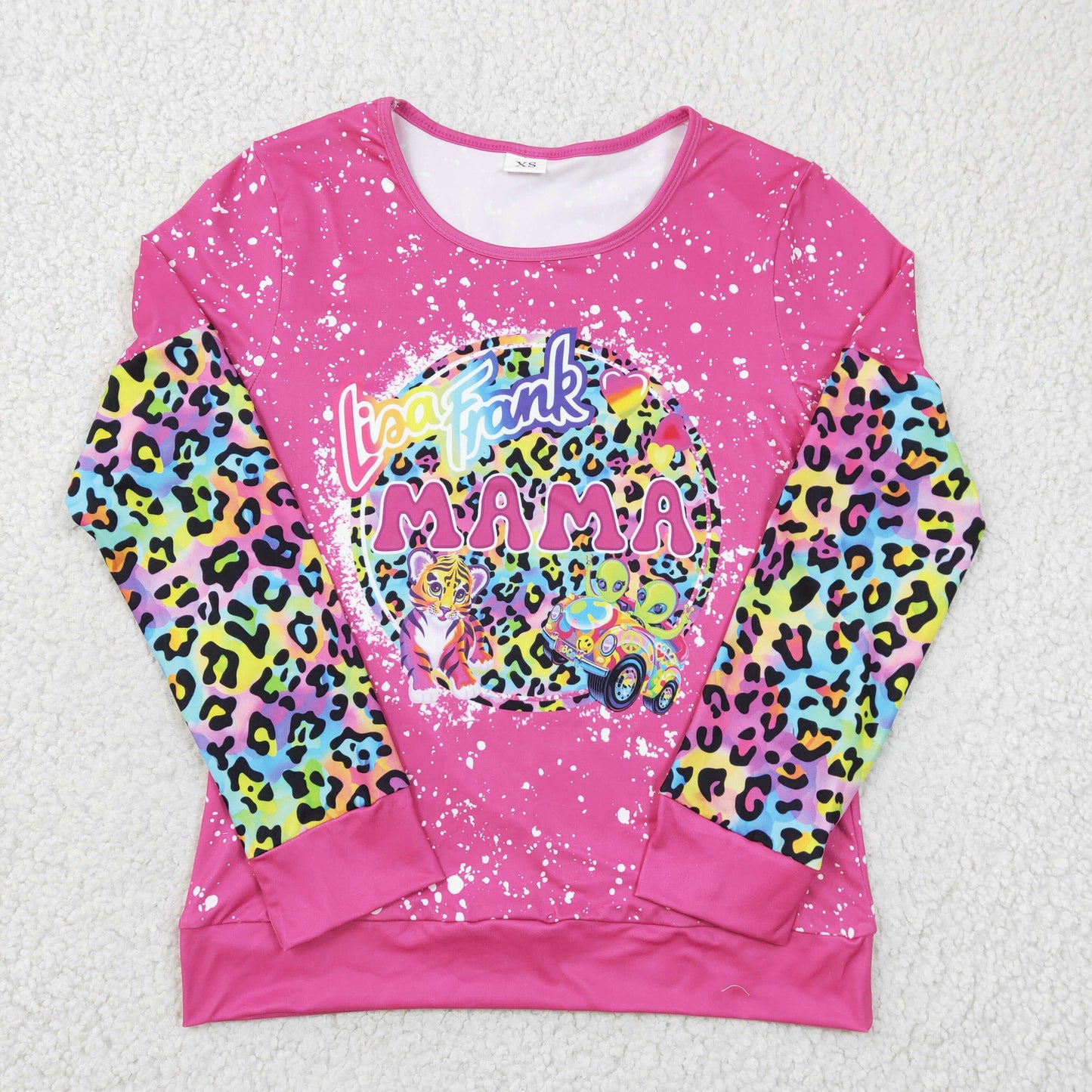 GT0092 adult mama & kids cartoon cat  love valentina sweater adult top pullover 20230615 RTS