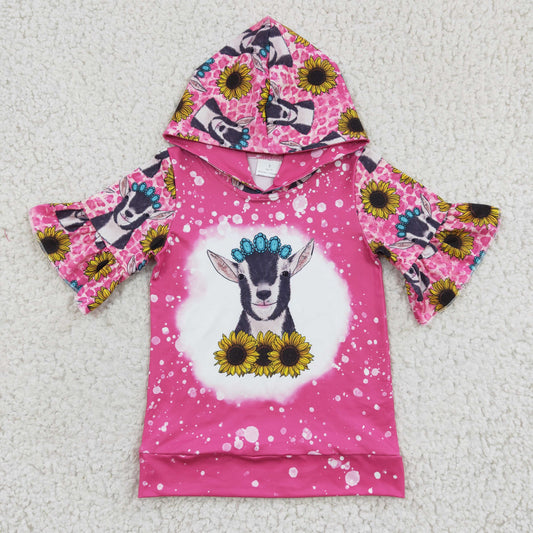 GT0096 western cow short sleeve girl hoodie pullover top preorder 20230104 RTS