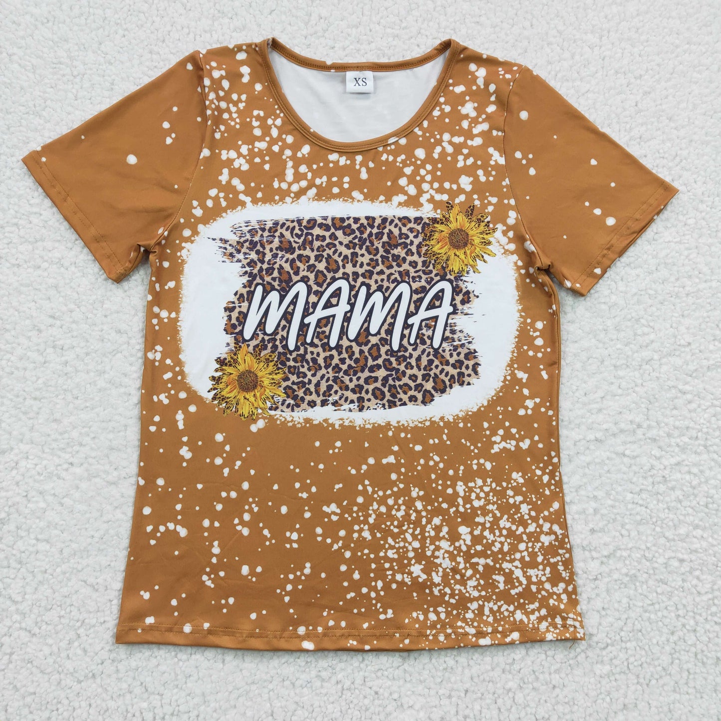 GT0099 Adult mama sunflower top shirt short sleeve mama & kid  20230211