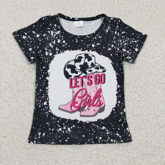 GT0125 short sleeve western girl girl top tee t-shirt 20230110 RTS