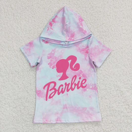 GT0153 baibie short sleeve girl pullover HOODIE top 20230304 RTS