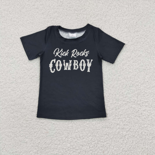 GT0169 cow boy rodeo short sleeve girl boy tee t-shirt top 20230321 RTS