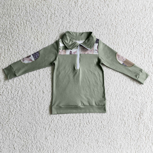 promotion BT0103 animal duck deer ZIPPER pullover boy  top coat 20230215 RTS