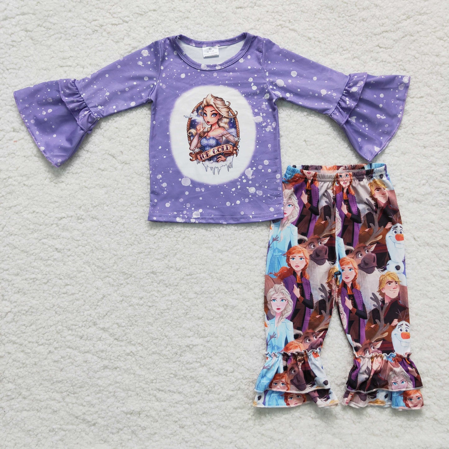 promotion RTS 6 C9-38 ice cartoon violet bell bottom outfit RTS 1124