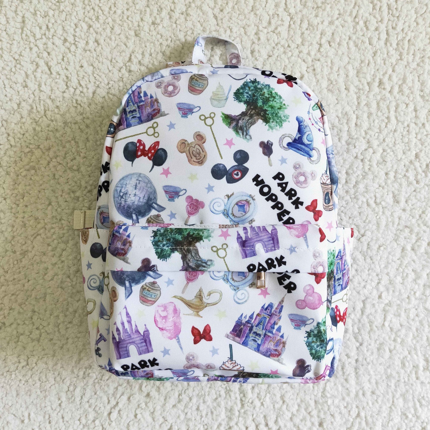 BA0010 RTS 10*13.9*4 inches purple mouse castle floral bag 0709