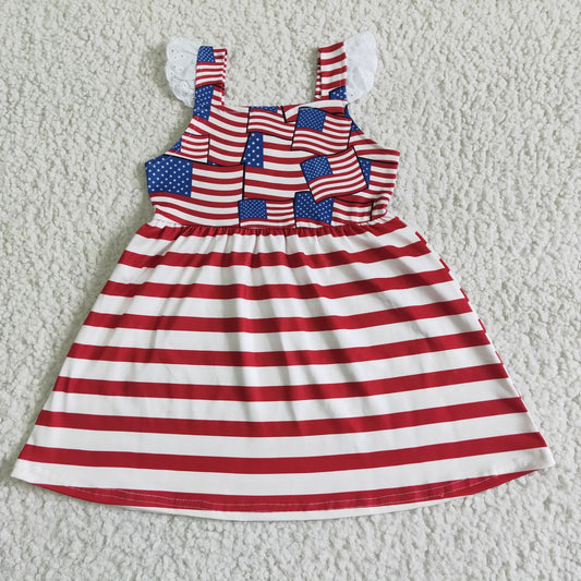 promotion GSD0042 price American national day clothes 4th July Independence girl dress 0410