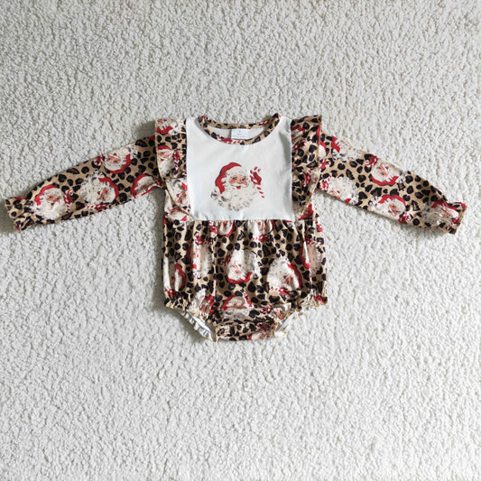 LR0202 christmas Santa girl bubble romper 1105 RTS
