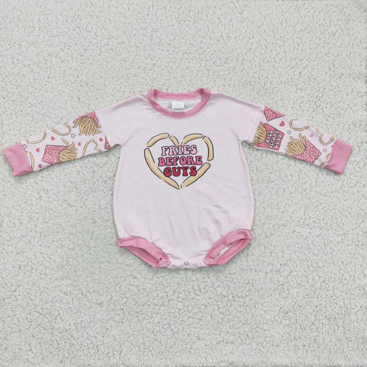 LR0231 RTS fires long sleeve girl bubble romper 1121