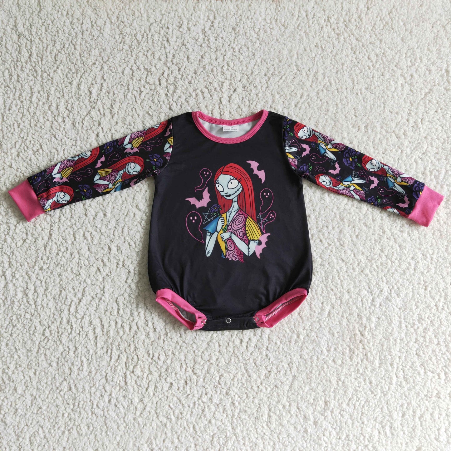 halloween nignty long sleeve baby girl boy bubble romper 0921
