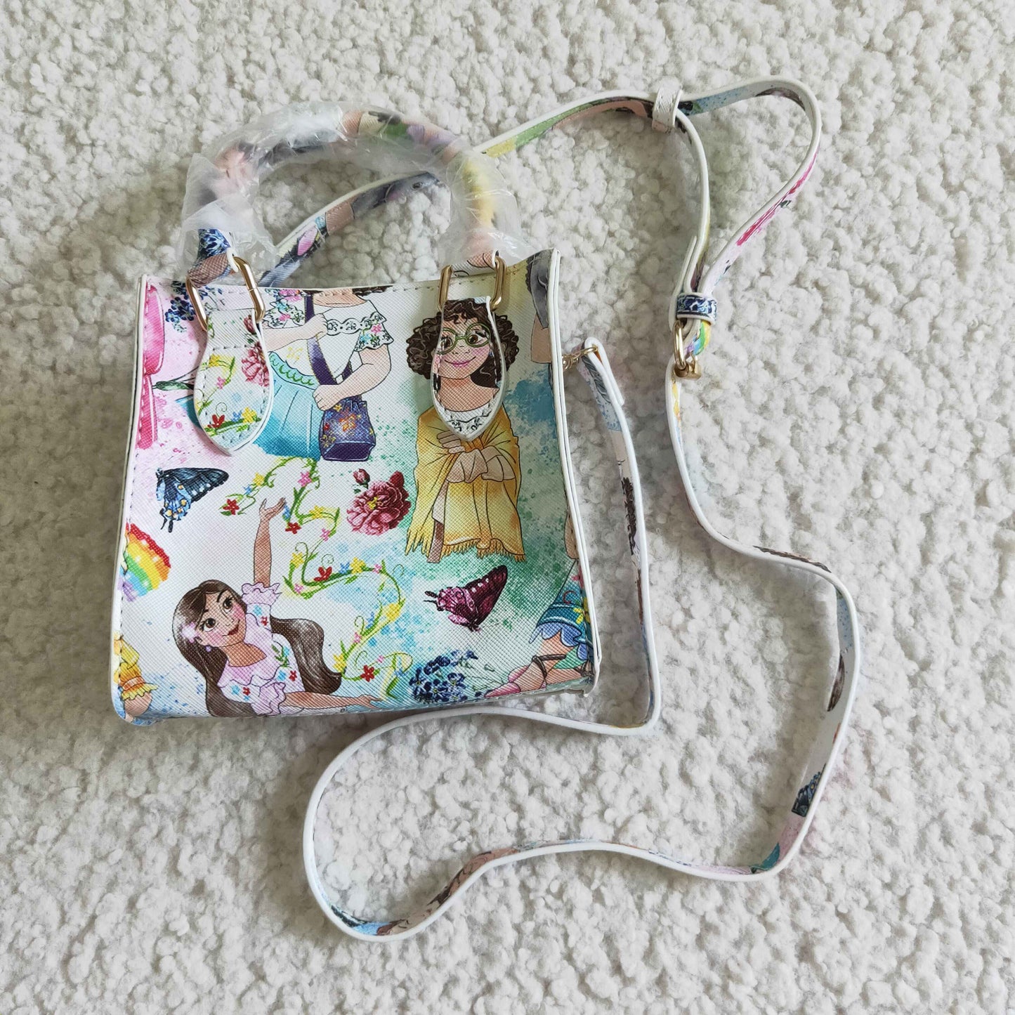 BA0017 RTS 13.5CM*9CM*14CM baby Bag pink cow floral bag RTS Free shipping order $100+