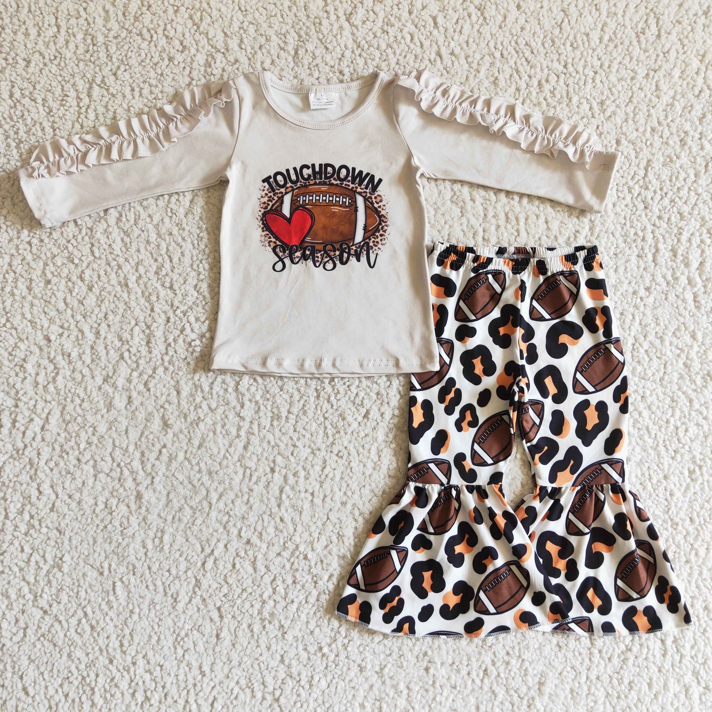 RTS GLP0287 football leopard long sleeve GIRL outfit 1024