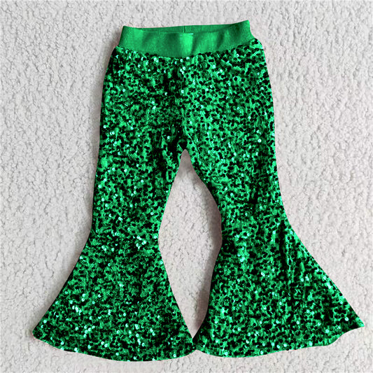 P0033 kids sequin long bell pants RTS Free shipping order $100+