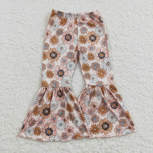 P0058 bell bottom flowers girl long pants 20230105 RTS