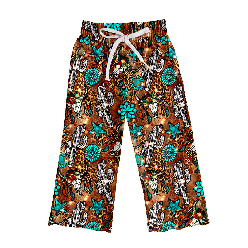 P0139 western flowers girl long pants 20230422 preorder