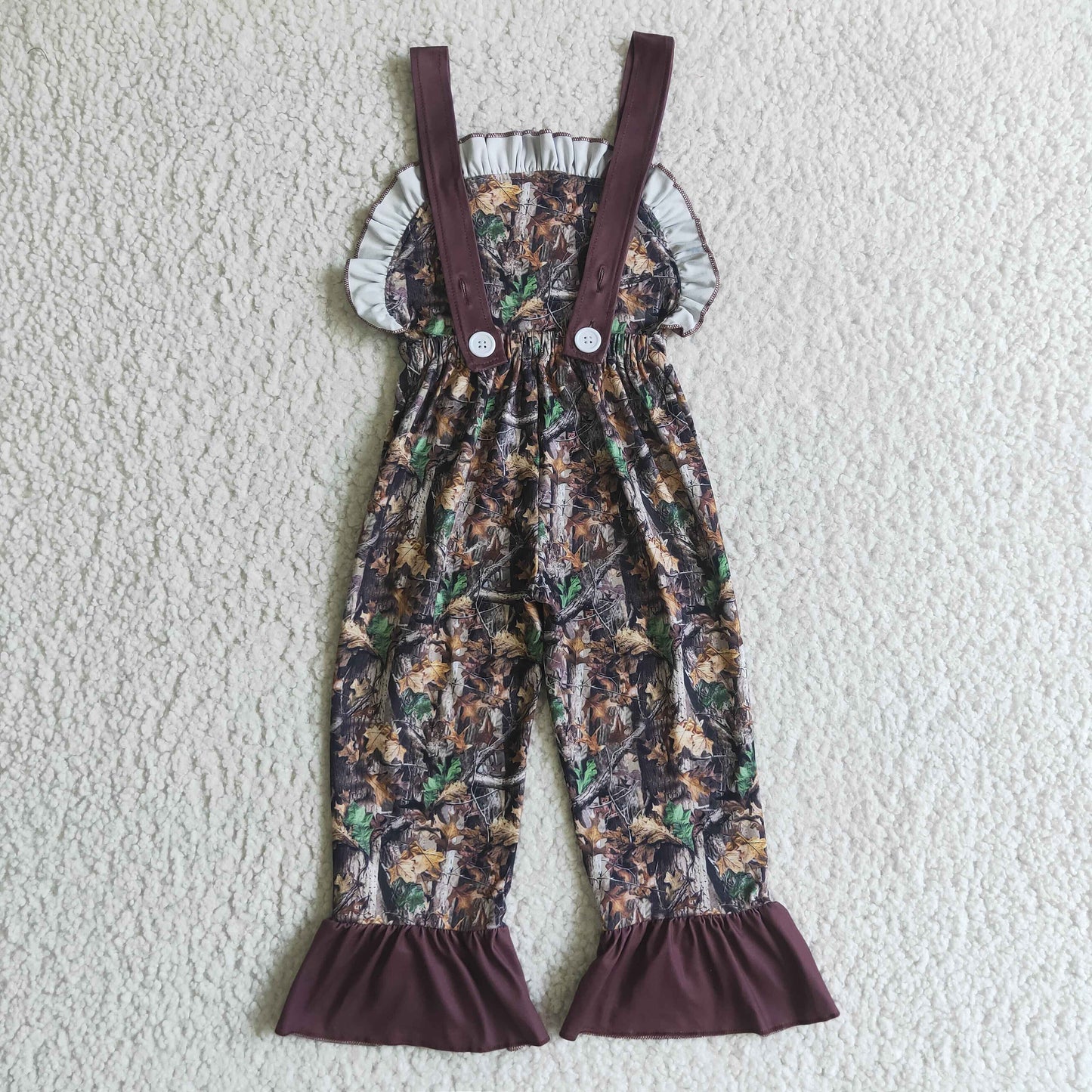 SR0098 RTS short sleeve camo overall girl outfit