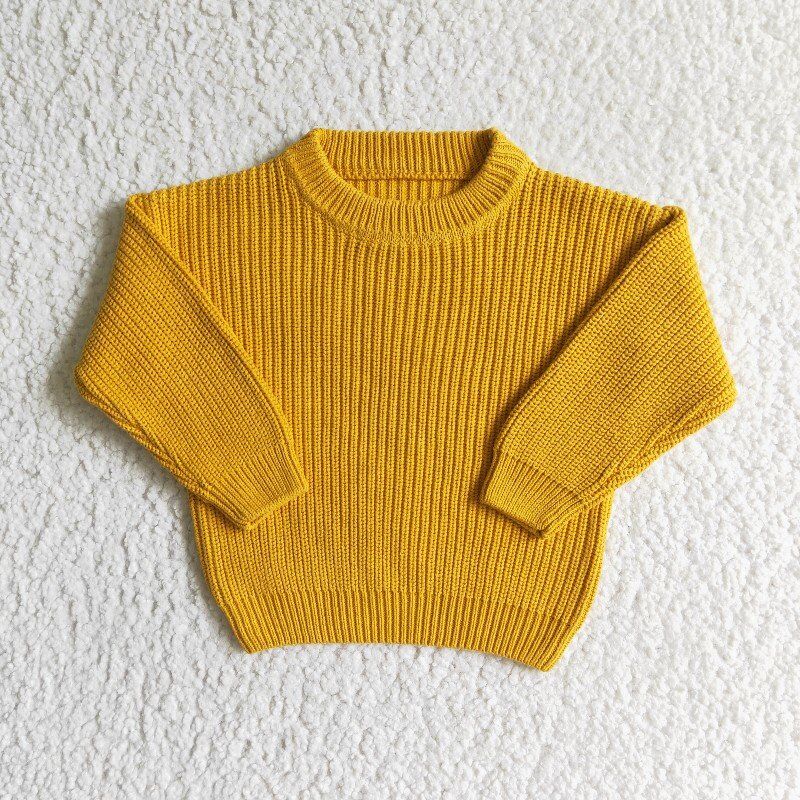 yellow fashion pocket sweater 0826