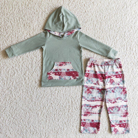 promotion BLP0102 long sleeve Christmas deer hoodie boy outfit  RTS 20230524