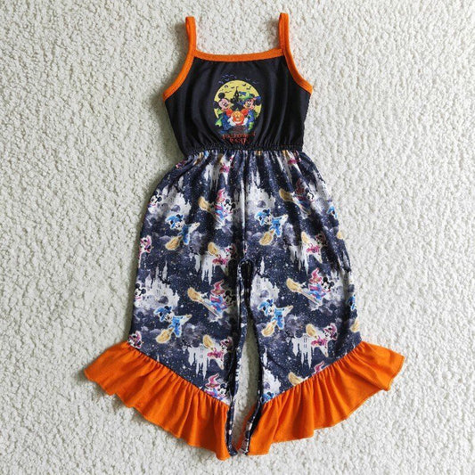 RTS sleeveless halloween cartoon moonMOUSE  girl romper JUMPSUIT OVERALL 1025