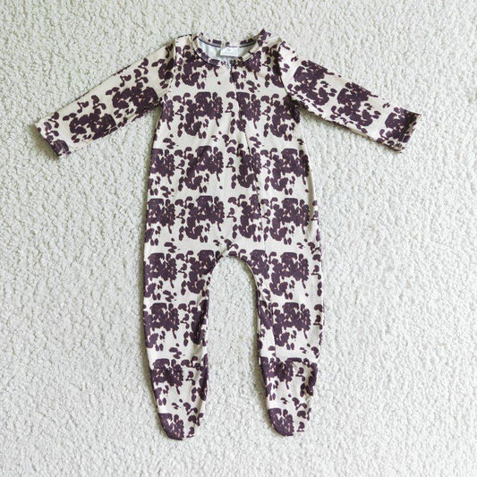 PROMOTION PRICE  LR0068 flower long sleeve zipper baby boy girl sleep romper 1025