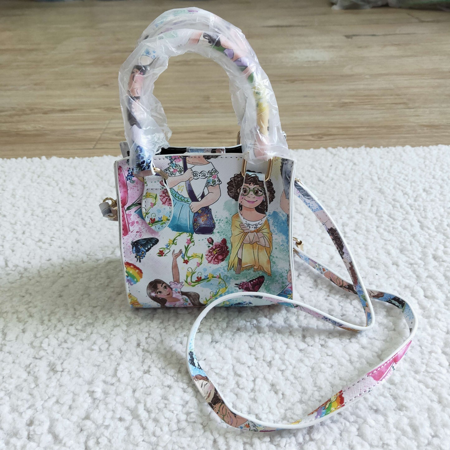 BA0017 RTS 13.5CM*9CM*14CM baby Bag pink cow floral bag RTS Free shipping order $100+