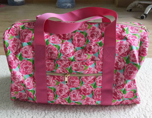 RTS 0913 18.5*11.2*7.9 inches hold-all bag rose flower