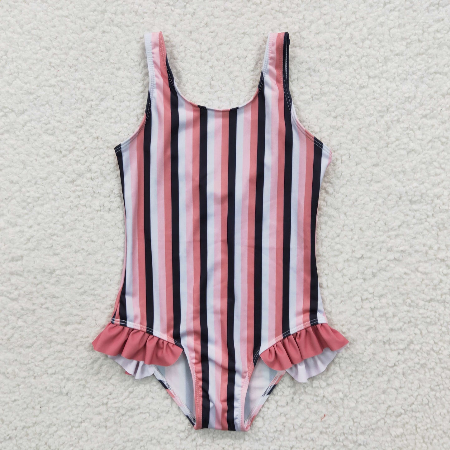 S0049 stripe swimware swimsuit 20230321 RTS