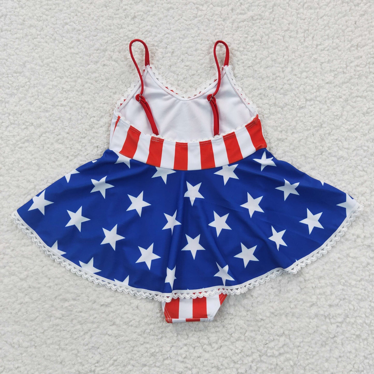 S0091 Sunshine Swing USA July 4th  swim swimware swimsuit  20230418 RTS