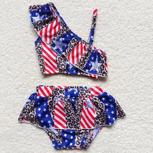 S0094  4th of july girl swimwear 20230330 RTS