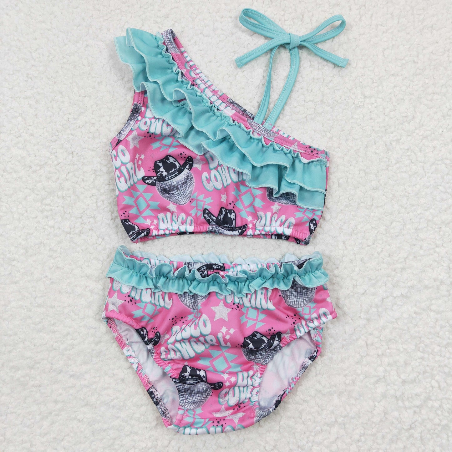 S0097 WESTERN ruffle girl swimwear 20230324 rts