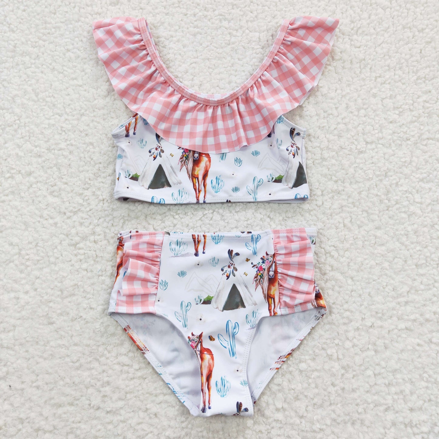 S0117 girls swimwear western swim suit 20230412 RTS