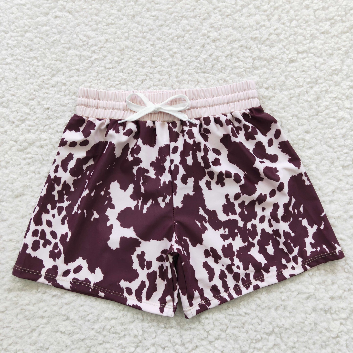 S0130 Western leopard print boy swimming trunks shorts 20230410