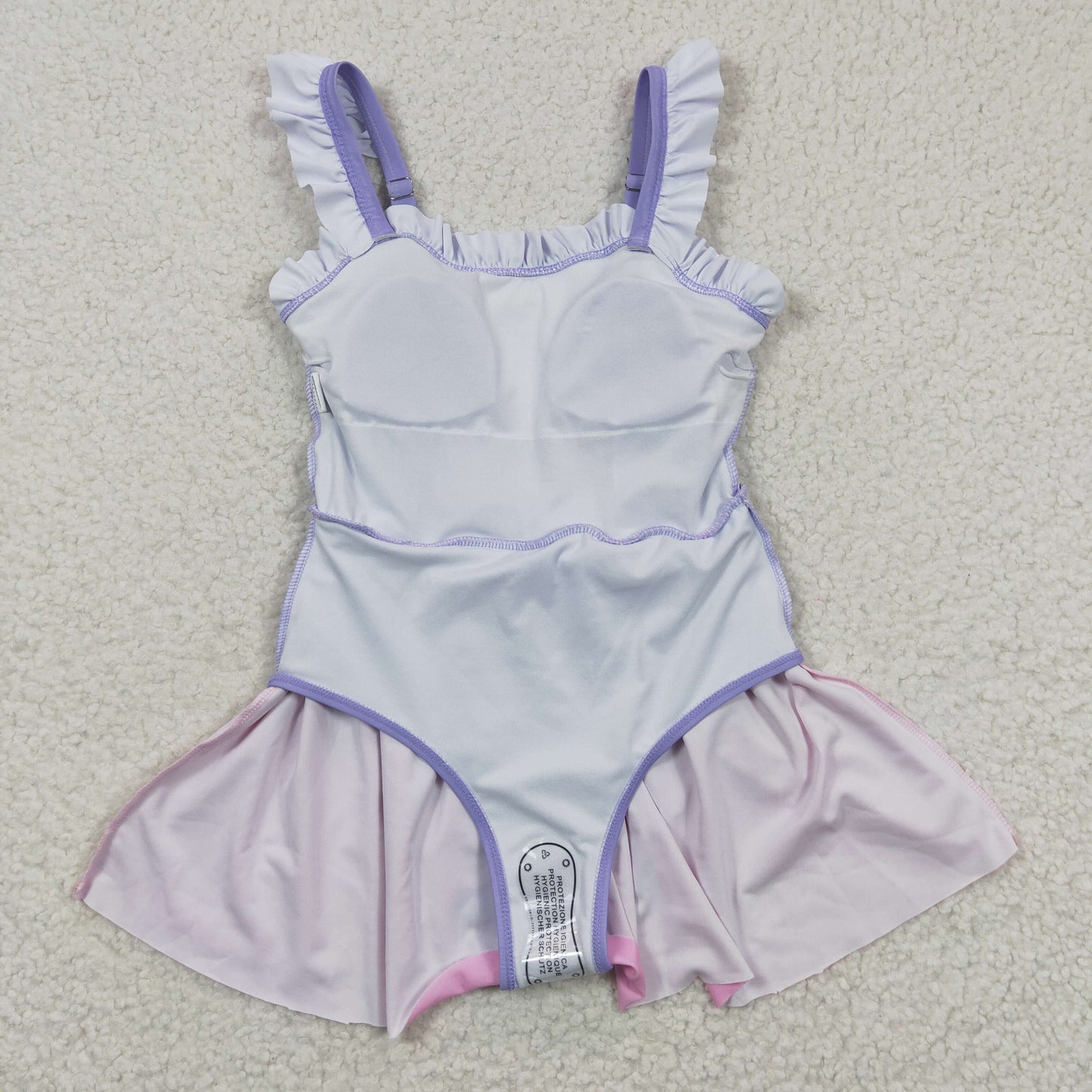 S0133 cartoon princess snow bathing suit ruffle girl swimwear 20230415 RTS