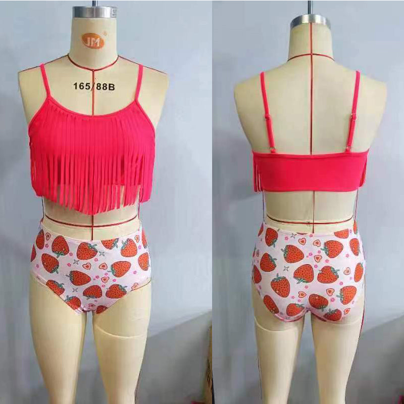 S0142 girls swimwear strawberry swim suit RTS 20230603