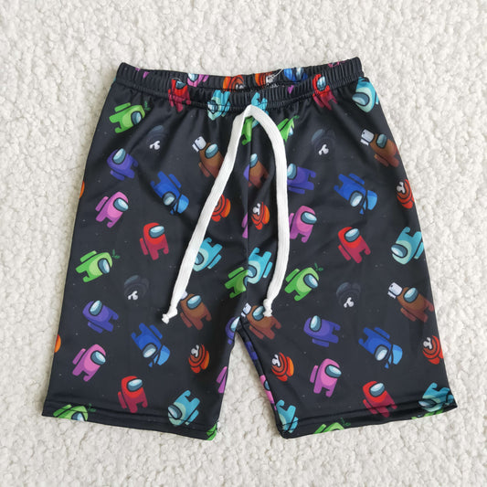 B0-14 game cartoon boy shorts swimwear