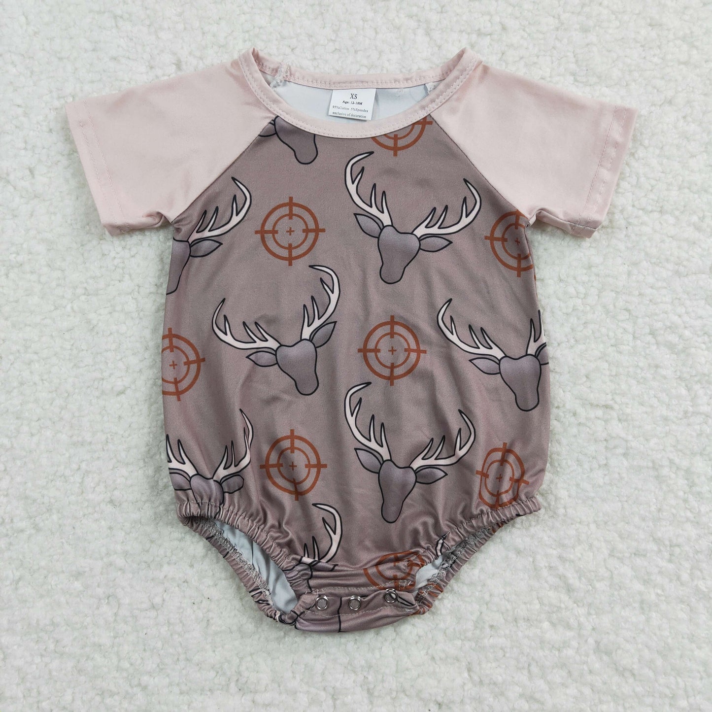 promotion RTS SR0131 Western short sleeve boy bubble romper 20230105