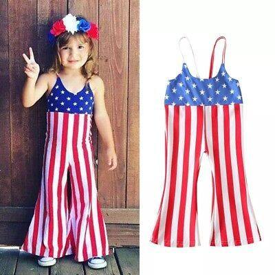 SR0256 western American National Day sling overall USA 4th july belt sling overall jumpsuit 20230325 RTS