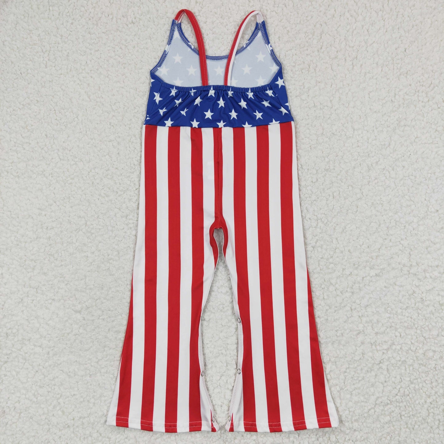 SR0256 western American National Day sling overall USA 4th july belt sling overall jumpsuit 20230325 RTS