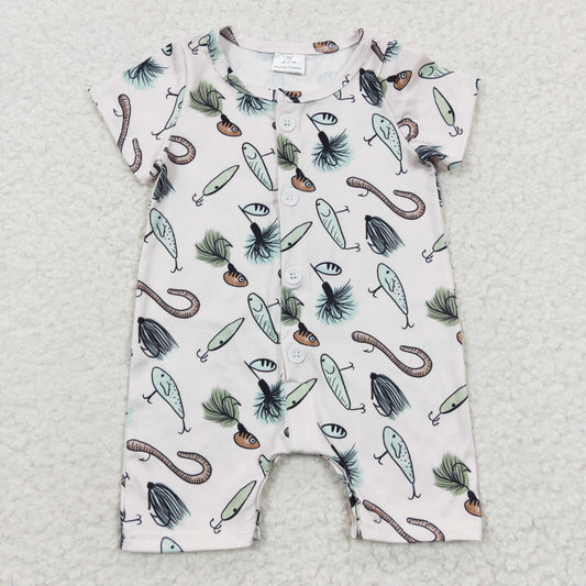 SR0259 western finsh short sleeve kids boy girl Baby romper RTS 20230405