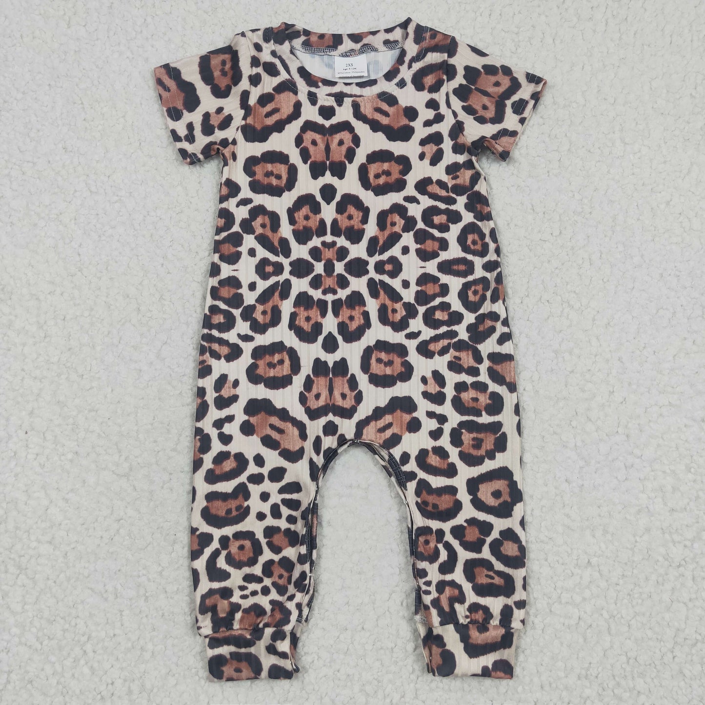 SR0293 western Leopard short sleeve boy romper 20230311 RTS