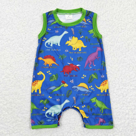 SR0342 short sleeve dinosaur boy bubble romper 20230405 RTS