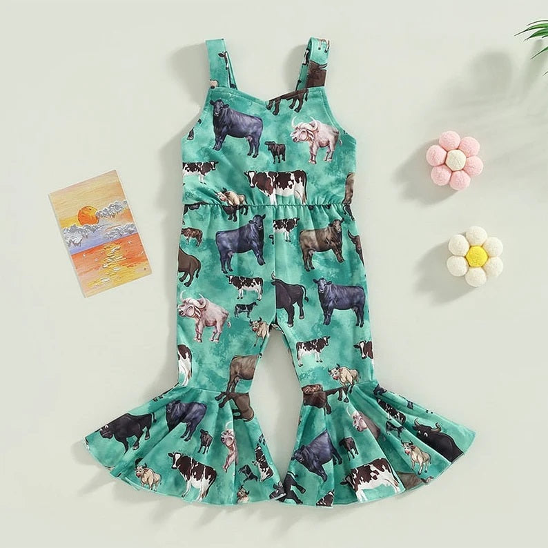 SR0371 preorder western short sleeve girl jumpsuit overall 20230426